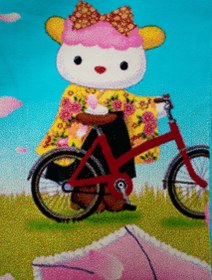 تصویر afrand machine carpet kids, kitty and rabbit design , code 126 