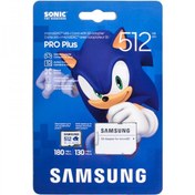 تصویر کارت حافظه MicroSDXC سامسونگ مدل PRO Plus SONIC کلاس 10 استاندارد U3 سرعت 180MBps ظرفیت 512 گیگابایت 
