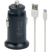 تصویر شارژر فندکی تسکو مدل TCG 34 ا TSCO TCG 34 QC3.0 Car Charger with Micro Cable TSCO TCG 34 QC3.0 Car Charger with Micro Cable