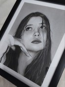 تصویر نقاشی چهره سایز A3 با قاب 