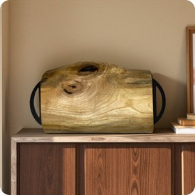 تصویر سینی چوبی چوب گردو (کد23) 