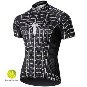 تصویر تیشرت دوچرخه سواری اسپایدرمن SpiderMan cycling jersey 