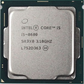 تصویر پردازنده اینتل بدون باکس مدل Core i5-8600 فرکانس 3.10 گیگاهرتز ا Intel Core i5-8600 3.10GHz LGA 1151 Coffee Lake Tray CPU Intel Core i5-8600 3.10GHz LGA 1151 Coffee Lake Tray CPU