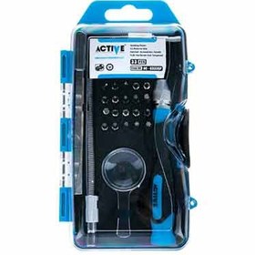 تصویر مجموعه 33 عددی پیچ گوشتی و سری پیچ گوشتی اکتیو تولز مدل AC-6333SP Active Tools AC-6333SP Screwdriver and Bit Set 33pcs