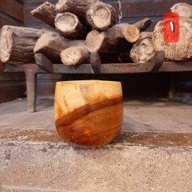 تصویر ۱ عدد لیوان چوبی کوکسا 