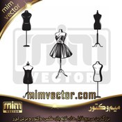 تصویر وکتور مانکن 5 عددی 1 