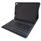 تصویر کاور محافظ آیپد 10.2 اینچ نسل نهم با کیبورد بی‌سیم جداشونده و جای قلم iPad 9th Generation Case with Keyboard 10.2 inch Removable Wireless Keyboard Pencil Holder