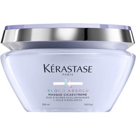 تصویر ماسک تقویت کننده موهای بلوند آسیب دیده کراستاس Blond Absolu Strengthening Hair Mask for Very Damaged Blonde Hair | Kérastase