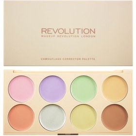 تصویر پالت کانسیلر و کاموفولاژ رولوشن رنگ لایت Revolution Cover & Conceal Cream Palette - Light