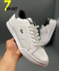 تصویر کفش مردانه ونس لاگوست طرح اطلس ۲۰۲۲ اورجینال - سفید مشکی / ۴ lacoste atlas vanse men shoes 2022