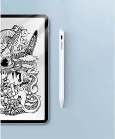 تصویر قلم لمسی شارژی اپل آیپد 2018 و جدیدتر یوسامز Usams US-ZB135 Active Touch Capacitive Stylus Pen iPad 