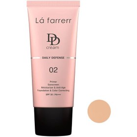 تصویر دی دی کرم لافارر مناسب انواع پوست (spf 30 ) رنگ بژ ظبیعی 33 میلی Lafarrerr Daily Defense DD Cream