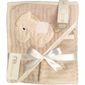 تصویر حوله دو تیکه نوزاد مادرکر طرح اسب 