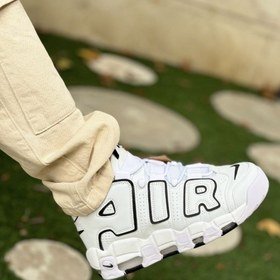 تصویر نایکی ایر آپتمپو سفید || Nike Air more up-tempo White (کد ۴۷۹) 