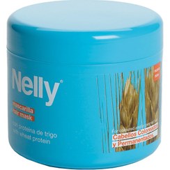 تصویر نلی ماسک موهای رنگ شده با عصاره گندم Nelly Wheat Protein Hair Mask