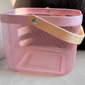 تصویر سبد ایکیا فلزی مربع - ابی 