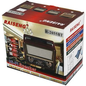 تصویر رادیو اسپیکر بلوتوثی رم و فلش خور Raiseng R-2055BT Raiseng R-2055BT Wireless Radio Speaker