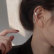 تصویر گوشواره ایرکاف ۳ پروانه زنجیردار مخصوص گوش راست 