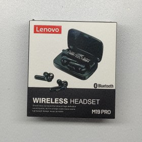 تصویر هدفون بی سیم (ایرپاد) مدل لنوو WIRELESS EARBUDS LENOVO M19 PRO WIRELESS HEADSET LENOVO M19 PRO