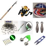 تصویر ست لوازم ماهیگیری چوب شیمانو‌ کاتانا و چرخ یاموشی Shimano Catana & Yumoshi fishing pack