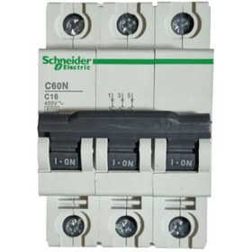 تصویر کلید مینیاتوری 3 پل 16 آمپر اشنایدر Schneider Electric MCB