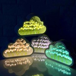 تصویر چراغ خواب دشت لاله طرح ابر Cloud Tulip Mirror Night Light