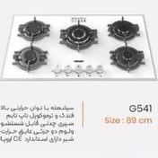 تصویر اجاق گاز تو کار یانان کد G541 