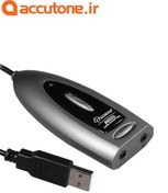 تصویر مبدل هدست سوزنی دو فیش به USB مدل AU1030 