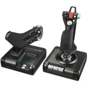 تصویر کنترلر بازی سیستم پرواز لاجیتک Logitech G X52 Professional HOTAS 