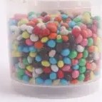 تصویر دراژه کاکائویی رنگی 