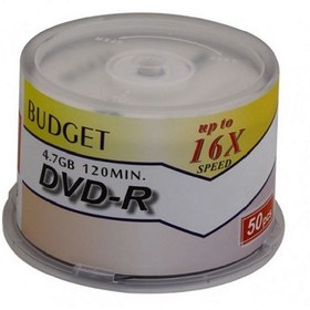 تصویر DVD خام باجت BUDGET بسته 50 عددی 