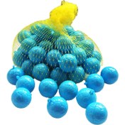 تصویر توپ قرعه کشی کوچک آبی 50 عددی آرمان Blue mini Bingo ball