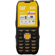 تصویر گوشی کاترپیلار CAT B26 ضد ضربه دوسیم کارت، ریجستری شده - مشکی cat b26 dual sim mobile phone