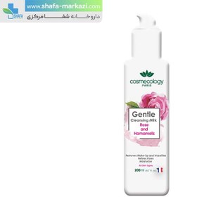 تصویر شیرپاک کن ملایم صورت کاسمکولوژی حجم 200 میلی لیتر Cosmecology gentle cleansing milk 200ml