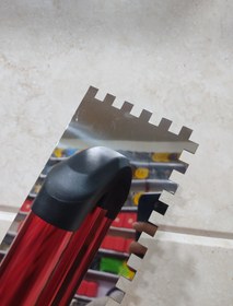 تصویر ماله شانه ای دو دست سایز 10 × 10 برند شیجینگ استیل ضد زنگ - سایز 12 × 48 سانت