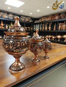 تصویر سرویس پذیرایی مسی قلم تراش 