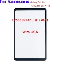 تصویر گلس تعمیراتی سامسونگ SAMSUNG TAB A9 X115 X110 اورجینال با OCA SAMSUNG TAB A9 X115 X110 GLASS TOUCH WITH OCA