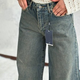 تصویر شلوار فول بگ تینت سبز 