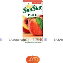 تصویر آبمیوه طبیعی هلو 200 سی سی سان استار - بازار فوری Sunstar Natural Peach Juice 200cc