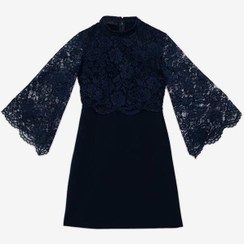 تصویر پیراهن مجلسی زنانه گیپوردار مدل ساغر برنس Bornos 