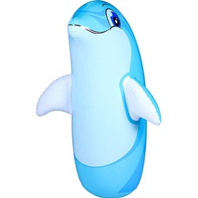 تصویر کیسه بوکس بادی بچگانه فانتزی مدل دلفین intex 44669