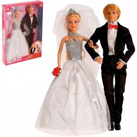 تصویر عروسک باربی عروس و داماد مدل دفا 