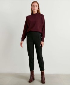 تصویر شلوار کتان زنانه سیاه برند ipekyol IW6210003130 Skinny Fit Pantolon