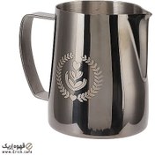 تصویر پیچر شیر استیل 600ml طرح باریستا اسپیس pitcher steel Barista space design 550ml