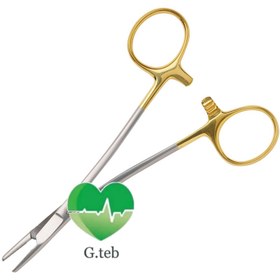 تصویر سوزنگیر قیچی طلایی Olsen hegar needle holder TC