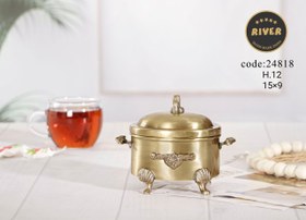 تصویر قندان بیضی برنج _ ترنج