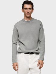 تصویر سویشرت بافت معمولی برند mango man Regular-Fit Knitted Sweater