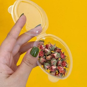 تصویر گل خشک رز نارنجی ریز 