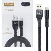 تصویر کابل کنفی تایپ سی Epimax EC-02 5A 1.2m ا Epimax EC-02 1.2m 5A Type-C USB To Type-C Cable Epimax EC-02 1.2m 5A Type-C USB To Type-C Cable