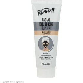 تصویر ماسک صورت رینو زیت مدل Black Deep حجم 75 میلی لیتر Black Deep